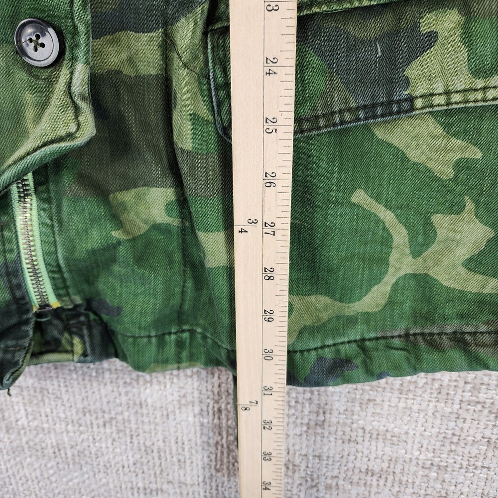 Free People Seize The Day Canvas Military Jacket‎ Womens L Green Tan Camo NWT - Picture 6 of 16